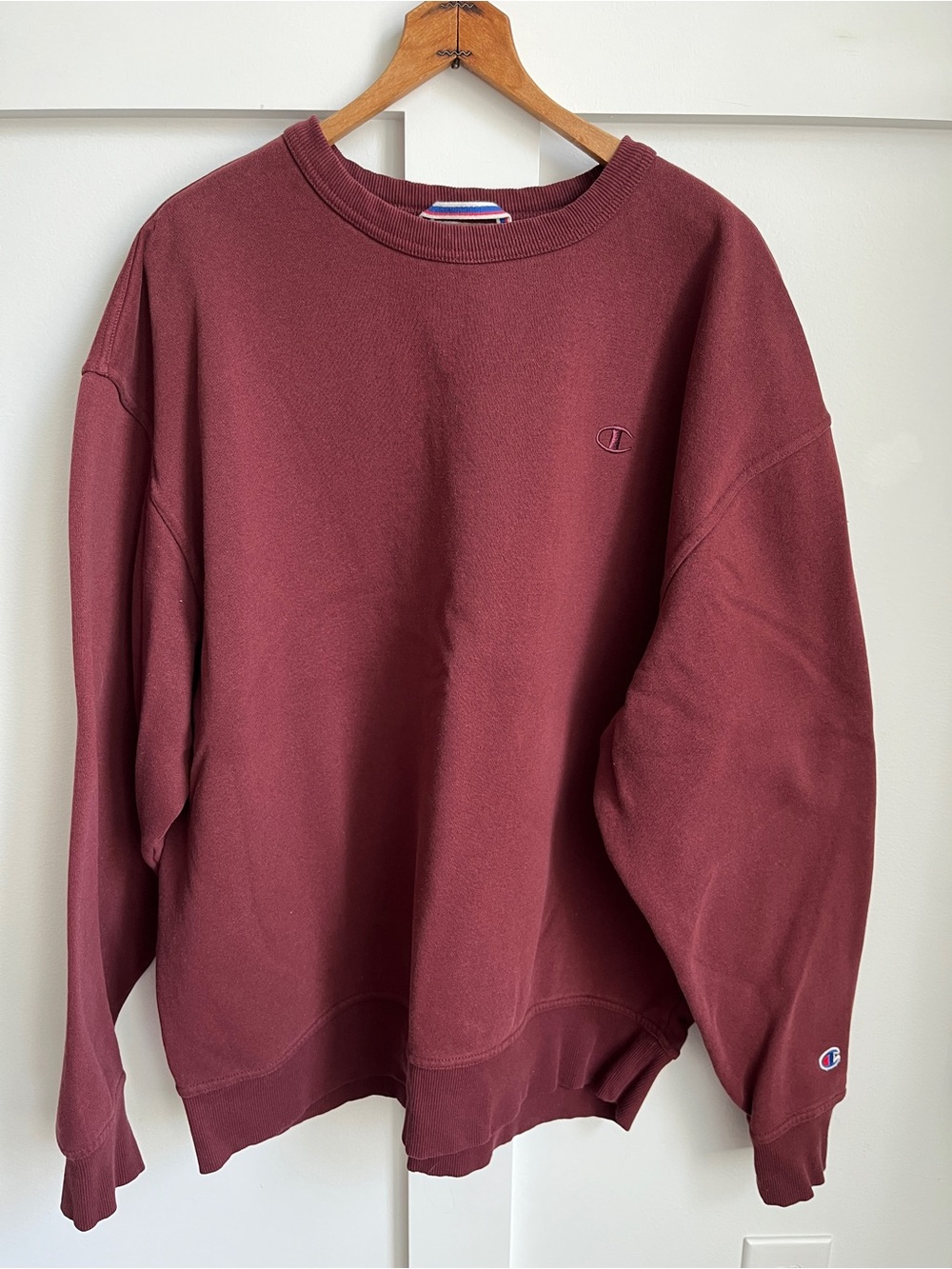 Champion Men’s Crewneck Sweatshirt Maroon